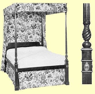 Goddard Chippendale Tall Post Bed