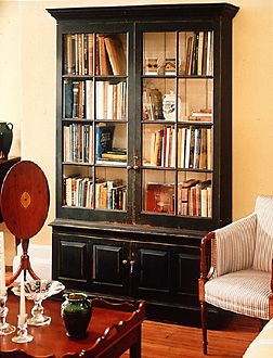 19th Century Library Books Cabinet