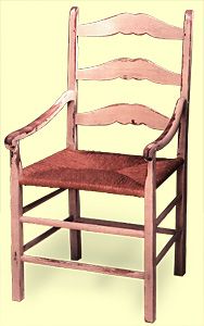 Mid 18th Century Capucine Arm Chair