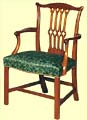 Chippendale Style Gothic Dining Arm Chair 