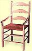 Mid 18th Century Capucine Arm Chair 