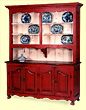 Louis XV Style French-Canadian Open China Cupboard