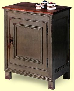 Small Country Armoire with Sunken Panels