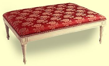 Painted and Upholstered Stool
